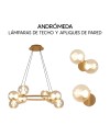 ANDRÓMEDA * APLIQUE 1L - ORO